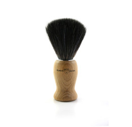 Edwin Jagger Beechwood Shaving Brush (Black Synthetic) 