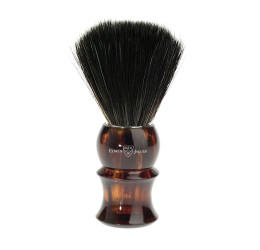 Edwin Jagger Imitation Tortoiseshell Shaving Brush (Black Synthetic)