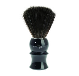 Edwin Jagger Imitation Ebony Shaving Brush (Black Synthetic)