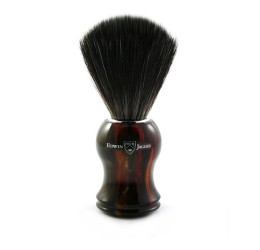 Edwin Jagger 21P33 Imitation tortoiseshell shaving brush (Black Synthetic)