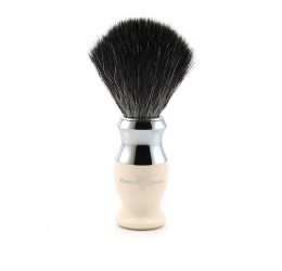 Edwin Jagger 37 Range Shaving Brush Imitation Ivory (Black Synthetic) - main