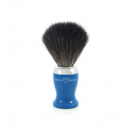 Edwin Jagger Blue Shaving Brush (Black Synthetic)
