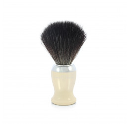 Edwin Jagger Imitation Ivory Shaving Brush (Black Synthetic)