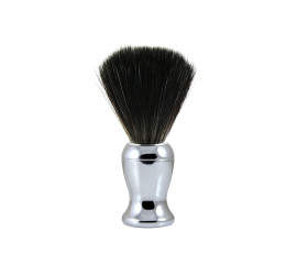Edwin Jagger Chrome Shaving Brush (Black Synthetic) 