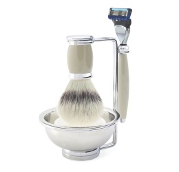 Edwin Jagger Gillette® Fusion® ProGlide® Razor Shaving Set Bulbous Grey 4pc