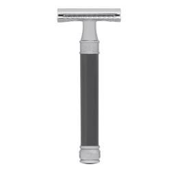 Edwin Jagger DE85 Long Grey DE Safety Razor (Closed Comb)