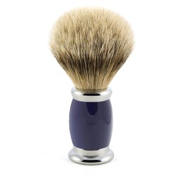 Edwin Jagger Blue Bulbous Shaving Brush (Super Badger)