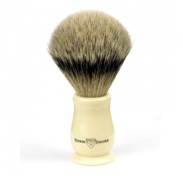 Edwin Jagger Chatsworth Imitation Ivory Shaving Brush (Super Badger)
