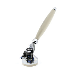 Edwin Jagger Gillette® Mach3® or Fusion® ProGlide® Razor Shaving Set Bulbous Grey 2pc