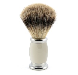 Edwin Jagger Grey Bulbous Shaving Brush (Best Badger)