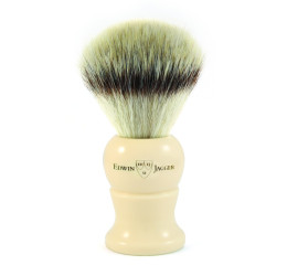 Edwin Jagger Imitation Ivory Shaving Brush (Synthetic Silver Tip)