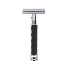 Edwin Jagger Black Chrome 3D Diamond DE Safety Razor