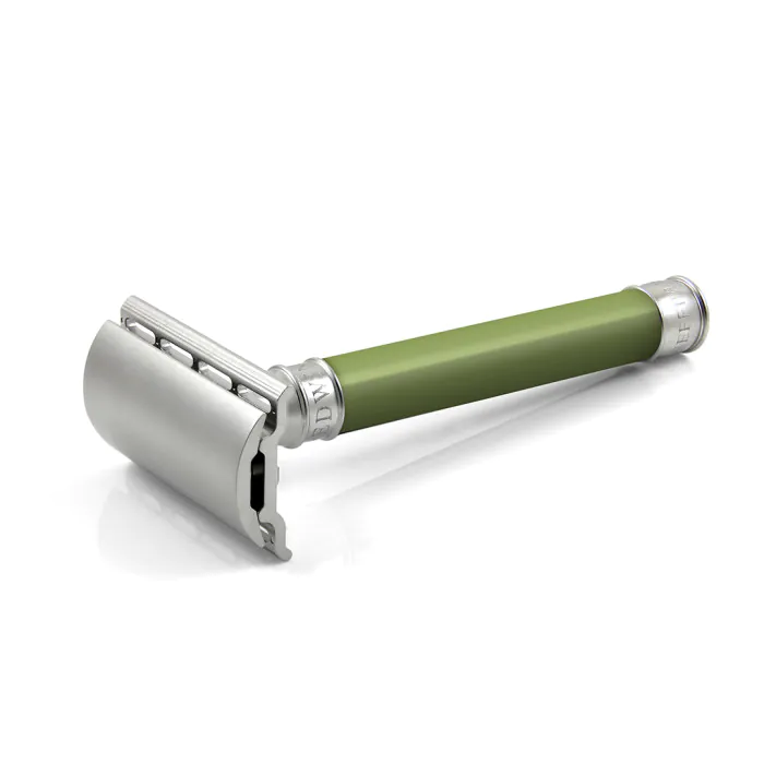 Edwin Jagger 3ONE6 Double Edge Safety Razor Stainless Steel Green