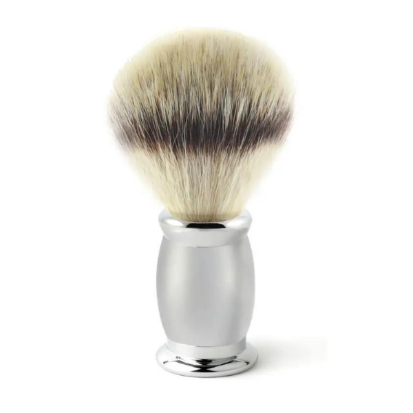 Edwin Jagger Bulbous Satin Synthetic Silver Tip Shaving Brush