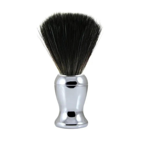 Edwin Jagger Chrome Black Synthetic Shaving Brush