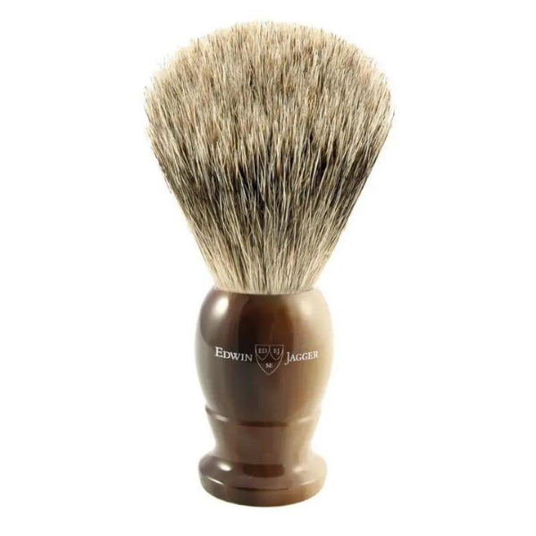 Edwin Jagger Imitation Light Horn Best Badger Shaving Brush