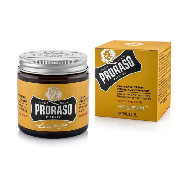 Proraso Wood & Spice Pre-Shave Cream 100ml Tub