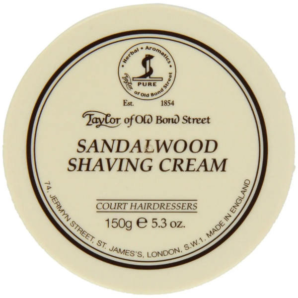 Taylor of Old Bond Street Sandalwood Shaving Cream Tub 150g